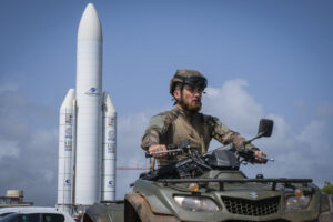 France, Kourou, 2018-12-20. In French Guyana, the armed forces of Guyana (FAG) and in particular the green berets of the