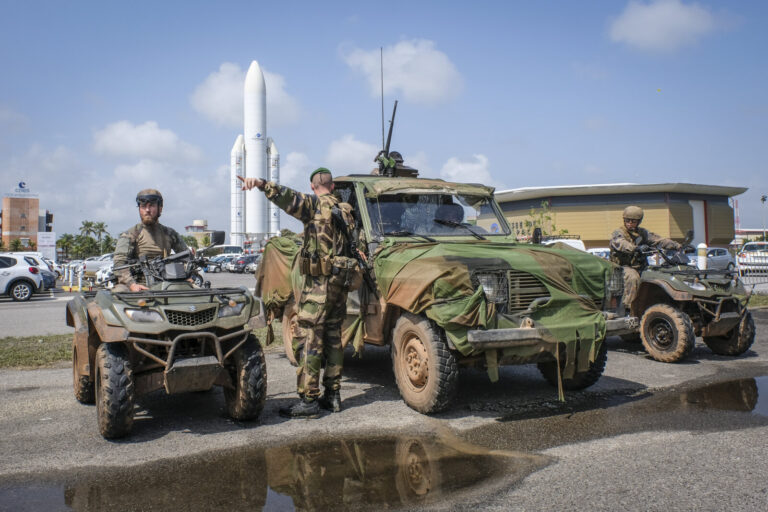 France, Kourou, 2018-12-20. In French Guyana, the armed forces of Guyana (FAG) and in particular the green berets of the