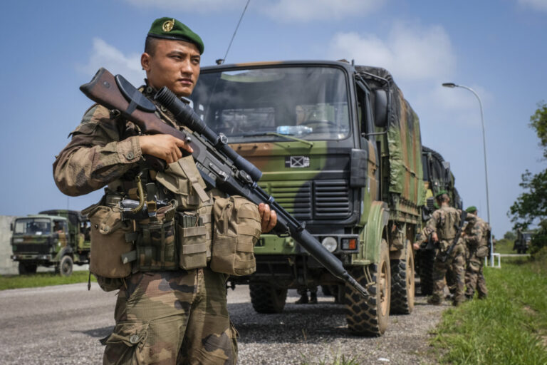 France, Kourou, 2018-12-20. In French Guyana, the armed forces of Guyana (FAG) and in particular the green berets of the