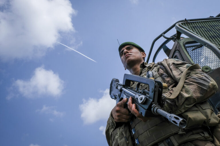 France, Kourou, 2018-12-20. In French Guyana, the armed forces of Guyana (FAG) and in particular the green berets of the