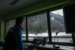 France, Chamonix, 2021-02-16. Immersion with mountain rescue gendarmerie (PGHM). Photograph by Fred MARIE / Defense Zone