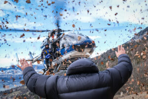 France, Chamonix, 2021-02-16. Immersion with mountain rescue gendarmerie (PGHM). Photograph by Fred MARIE / Defense Zone