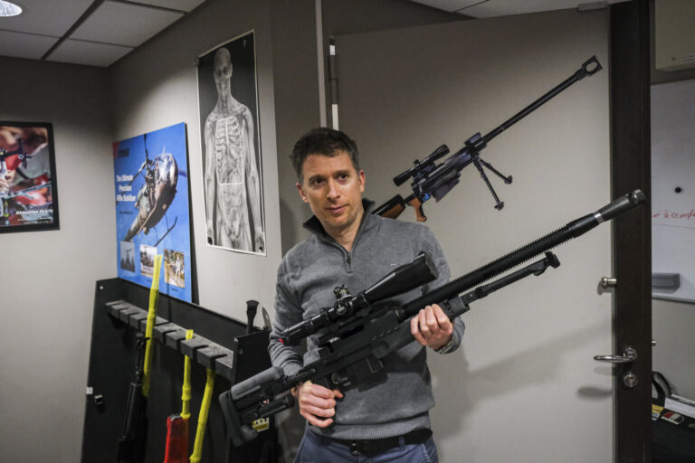 France, Annecy, 2018-02-21. Inside PGM Precision french gun factory who work with special police and army forces around 