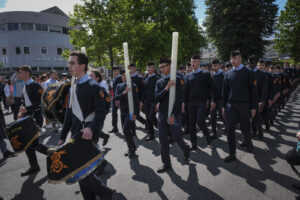 France, Lourdes, 2024-05-26. The 64th Lourdes military pilgrimage attracted over 15,000 pilgrims from 37 different count