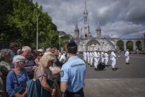 France, Lourdes, 2024-05-26. The 64th Lourdes military pilgrimage attracted over 15,000 pilgrims from 37 different count