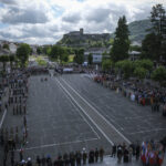 France, Lourdes, 2024-05-26. The 64th Lourdes military pilgrimage attracted over 15,000 pilgrims from 37 different count