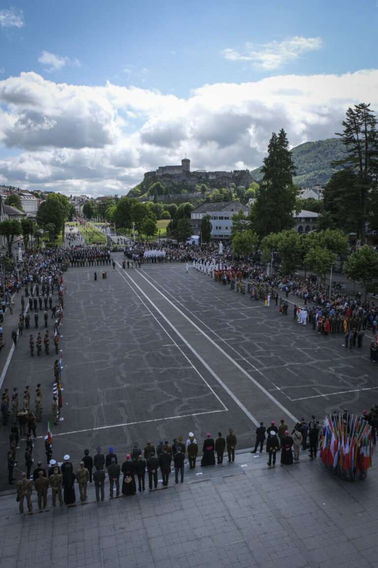 France, Lourdes, 2024-05-26. The 64th Lourdes military pilgrimage attracted over 15,000 pilgrims from 37 different count