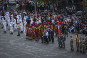 France, Lourdes, 2024-05-26. The 64th Lourdes military pilgrimage attracted over 15,000 pilgrims from 37 different count