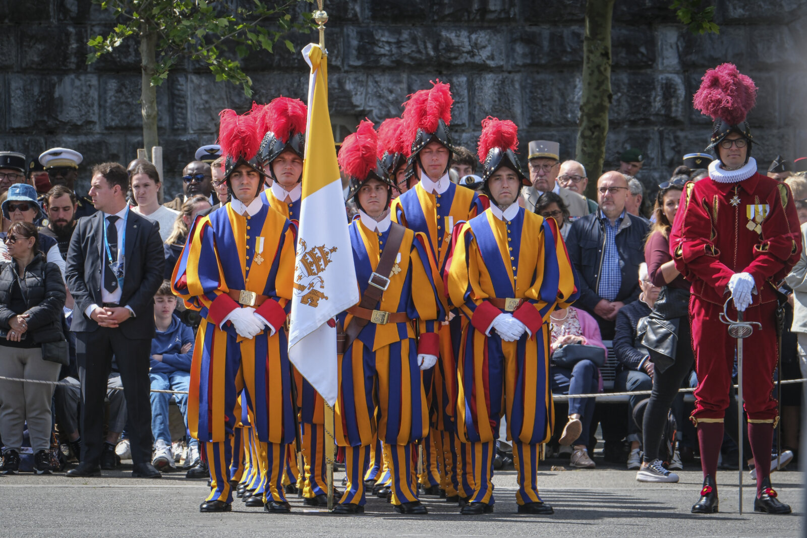 France, Lourdes, 2024-05-26. The 64th Lourdes military pilgrimage attracted over 15,000 pilgrims from 37 different count