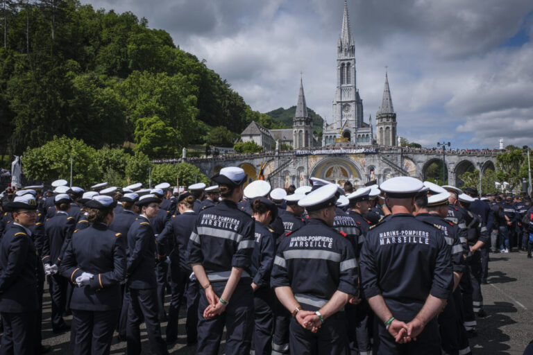 France, Lourdes, 2024-05-26. The 64th Lourdes military pilgrimage attracted over 15,000 pilgrims from 37 different count