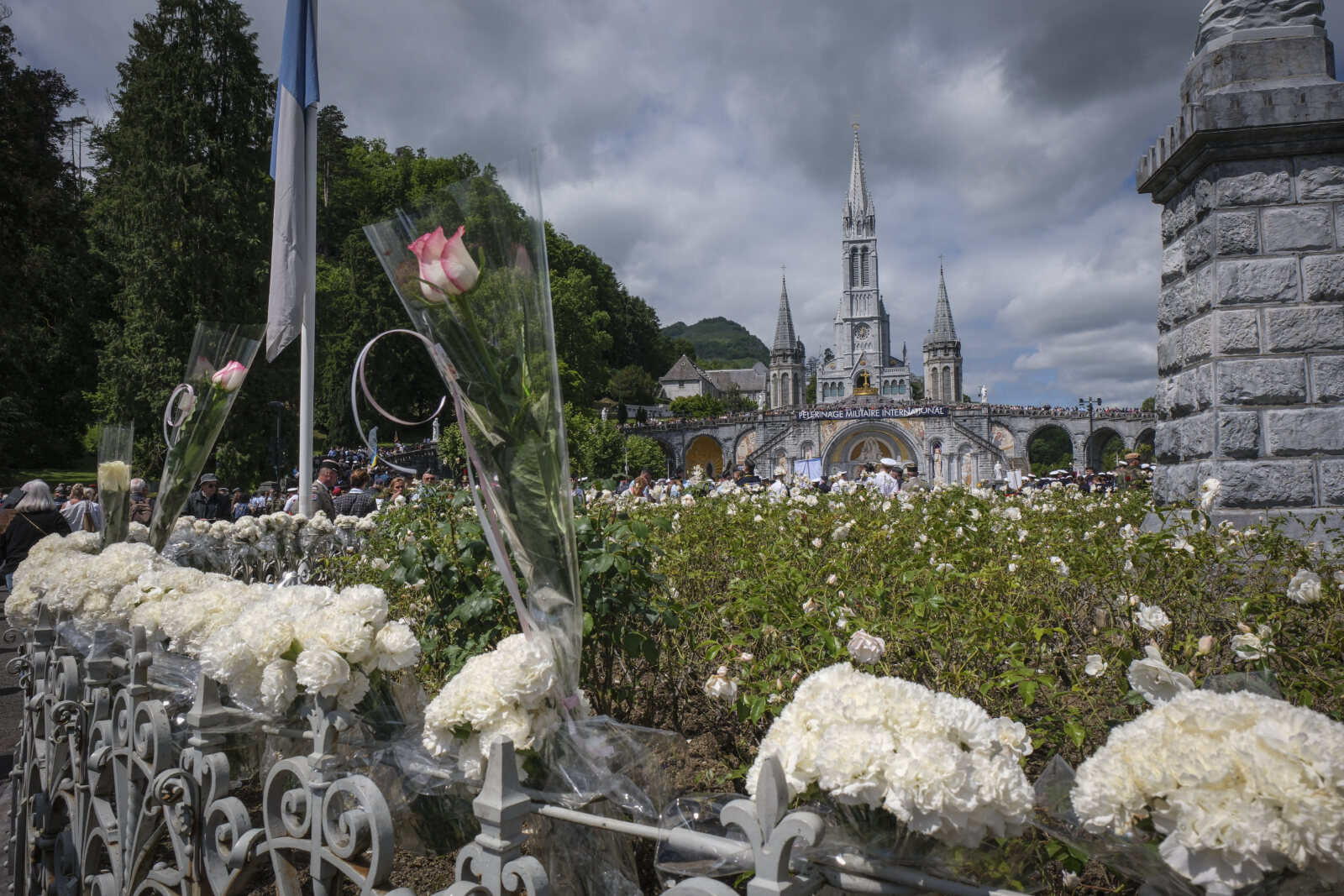 France, Lourdes, 2024-05-26. The 64th Lourdes military pilgrimage attracted over 15,000 pilgrims from 37 different count