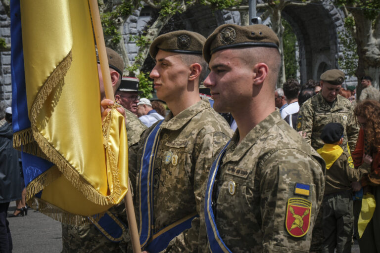 France, Lourdes, 2024-05-26. The 64th Lourdes military pilgrimage attracted over 15,000 pilgrims from 37 different count