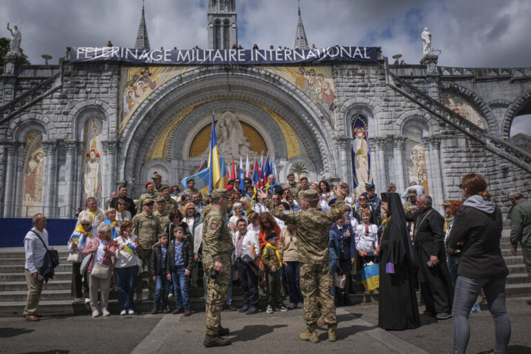 France, Lourdes, 2024-05-26. The 64th Lourdes military pilgrimage attracted over 15,000 pilgrims from 37 different count