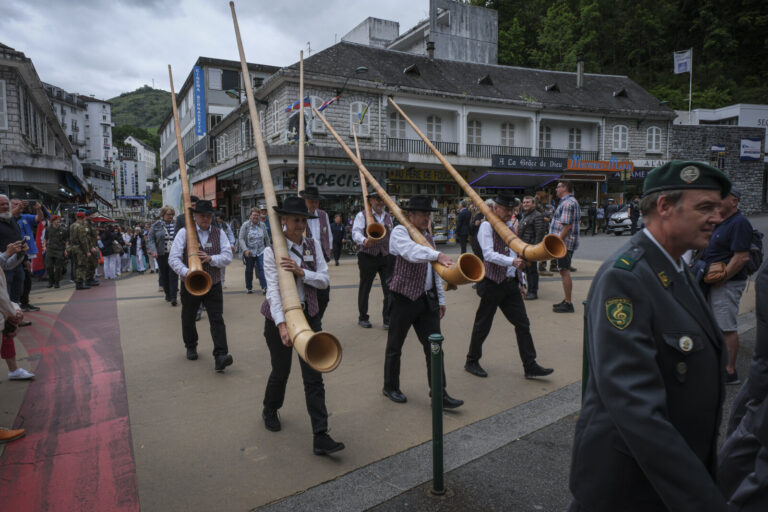 France, Lourdes, 2024-05-26. The 64th Lourdes military pilgrimage attracted over 15,000 pilgrims from 37 different count