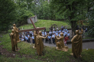 France, Lourdes, 2024-05-26. The 64th Lourdes military pilgrimage attracted over 15,000 pilgrims from 37 different count
