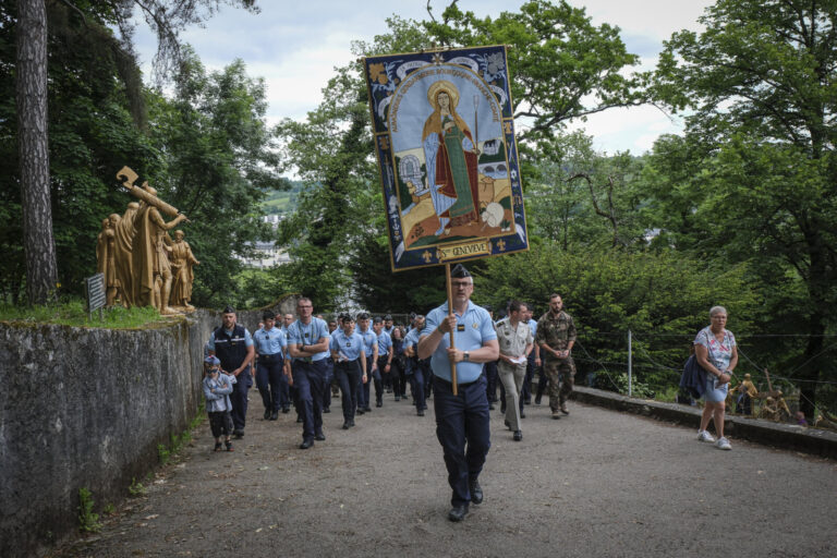 France, Lourdes, 2024-05-26. The 64th Lourdes military pilgrimage attracted over 15,000 pilgrims from 37 different count