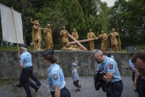 France, Lourdes, 2024-05-26. The 64th Lourdes military pilgrimage attracted over 15,000 pilgrims from 37 different count