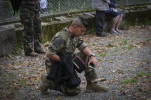 France, Lourdes, 2024-05-26. The 64th Lourdes military pilgrimage attracted over 15,000 pilgrims from 37 different count