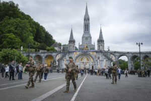 France, Lourdes, 2024-05-26. The 64th Lourdes military pilgrimage attracted over 15,000 pilgrims from 37 different count