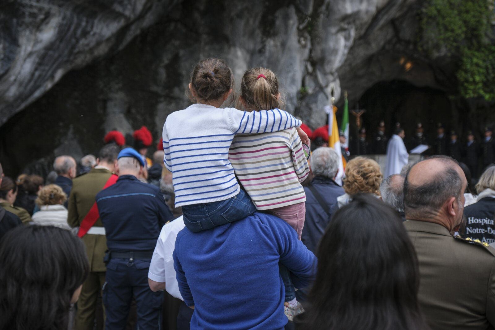 France, Lourdes, 2024-05-26. The 64th Lourdes military pilgrimage attracted over 15,000 pilgrims from 37 different count