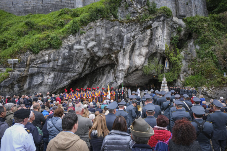 France, Lourdes, 2024-05-26. The 64th Lourdes military pilgrimage attracted over 15,000 pilgrims from 37 different count