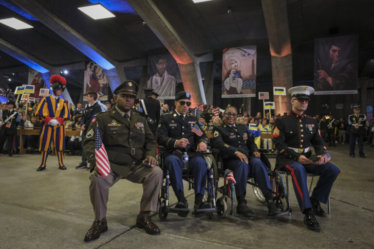 France, Lourdes, 2024-05-26. The 64th Lourdes military pilgrimage attracted over 15,000 pilgrims from 37 different count