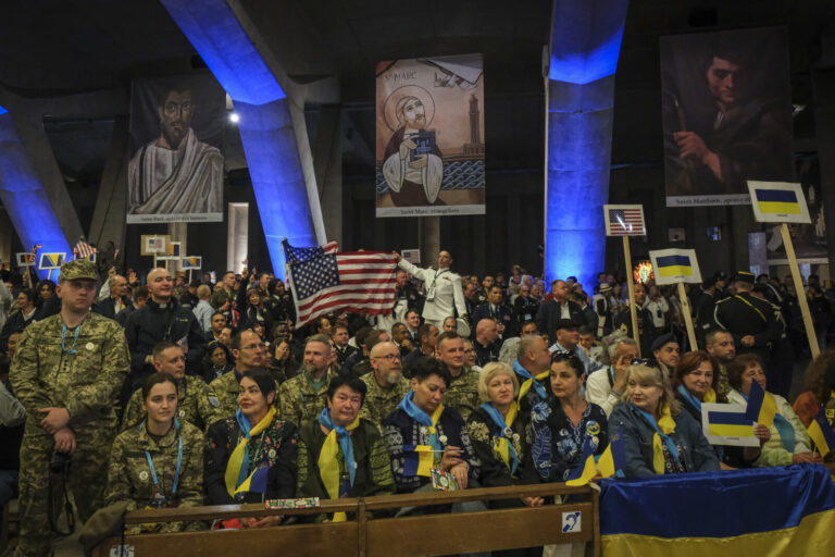 France, Lourdes, 2024-05-26. The 64th Lourdes military pilgrimage attracted over 15,000 pilgrims from 37 different count