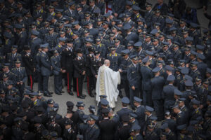 France, Lourdes, 2024-05-26. The 64th Lourdes military pilgrimage attracted over 15,000 pilgrims from 37 different count