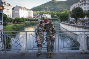 France, Lourdes, 2024-05-26. The 64th Lourdes military pilgrimage attracted over 15,000 pilgrims from 37 different count