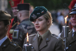 France, Lourdes, 2024-05-26. The 64th Lourdes military pilgrimage attracted over 15,000 pilgrims from 37 different count