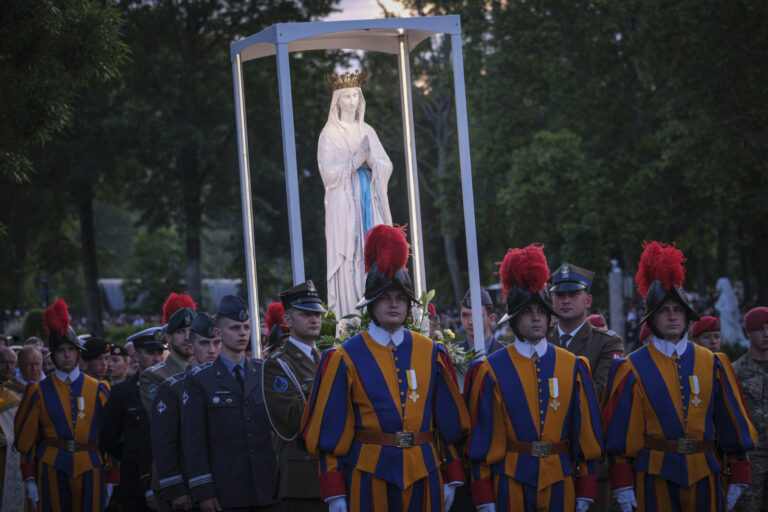 France, Lourdes, 2024-05-26. The 64th Lourdes military pilgrimage attracted over 15,000 pilgrims from 37 different count