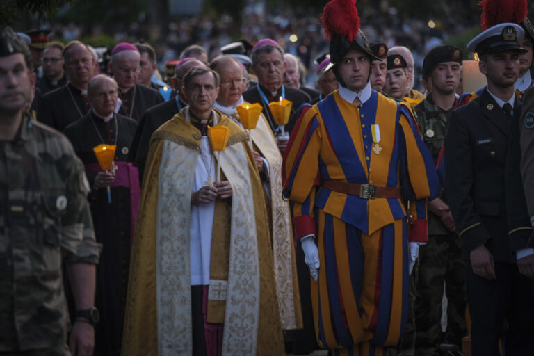France, Lourdes, 2024-05-26. The 64th Lourdes military pilgrimage attracted over 15,000 pilgrims from 37 different count