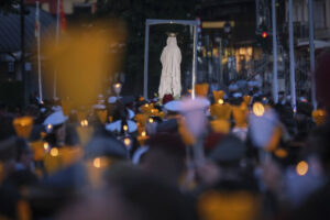 France, Lourdes, 2024-05-26. The 64th Lourdes military pilgrimage attracted over 15,000 pilgrims from 37 different count
