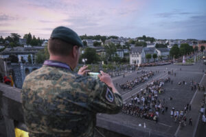 France, Lourdes, 2024-05-26. The 64th Lourdes military pilgrimage attracted over 15,000 pilgrims from 37 different count