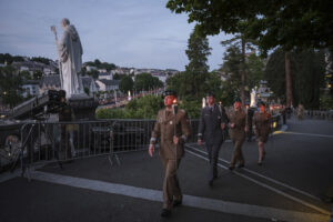 France, Lourdes, 2024-05-26. The 64th Lourdes military pilgrimage attracted over 15,000 pilgrims from 37 different count