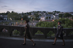 France, Lourdes, 2024-05-26. The 64th Lourdes military pilgrimage attracted over 15,000 pilgrims from 37 different count