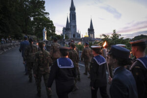France, Lourdes, 2024-05-26. The 64th Lourdes military pilgrimage attracted over 15,000 pilgrims from 37 different count