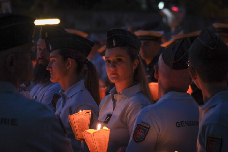 France, Lourdes, 2024-05-26. The 64th Lourdes military pilgrimage attracted over 15,000 pilgrims from 37 different count