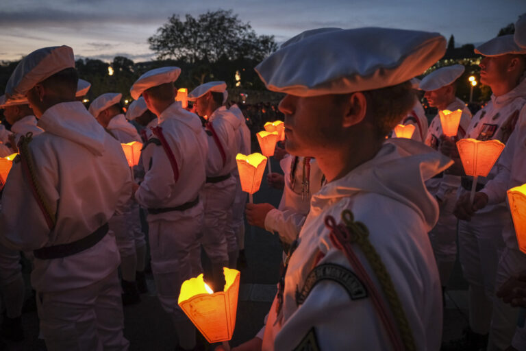 France, Lourdes, 2024-05-26. The 64th Lourdes military pilgrimage attracted over 15,000 pilgrims from 37 different count