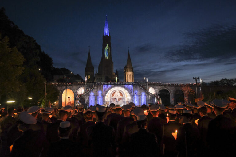 France, Lourdes, 2024-05-26. The 64th Lourdes military pilgrimage attracted over 15,000 pilgrims from 37 different count
