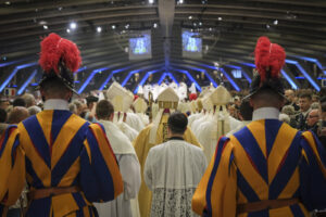 France, Lourdes, 2024-05-26. The 64th Lourdes military pilgrimage attracted over 15,000 pilgrims from 37 different count