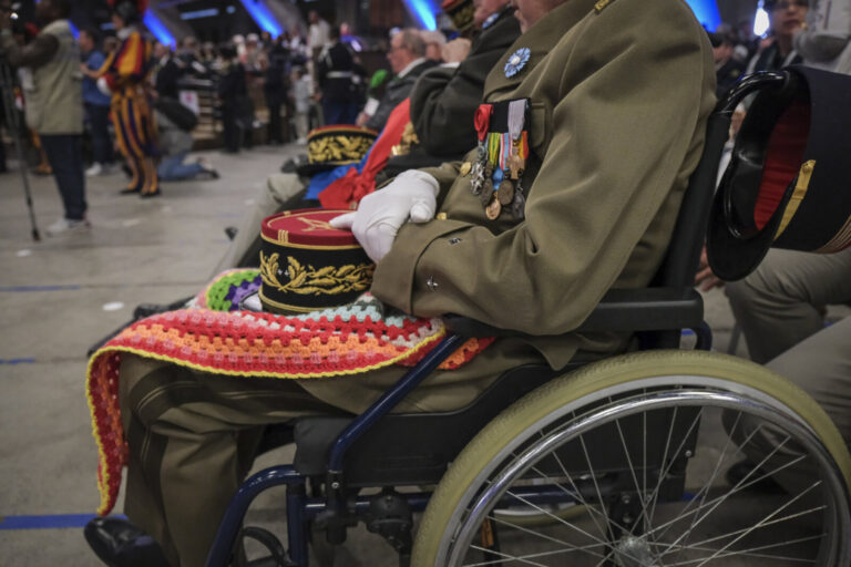 France, Lourdes, 2024-05-26. The 64th Lourdes military pilgrimage attracted over 15,000 pilgrims from 37 different count