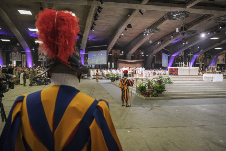 France, Lourdes, 2024-05-26. The 64th Lourdes military pilgrimage attracted over 15,000 pilgrims from 37 different count