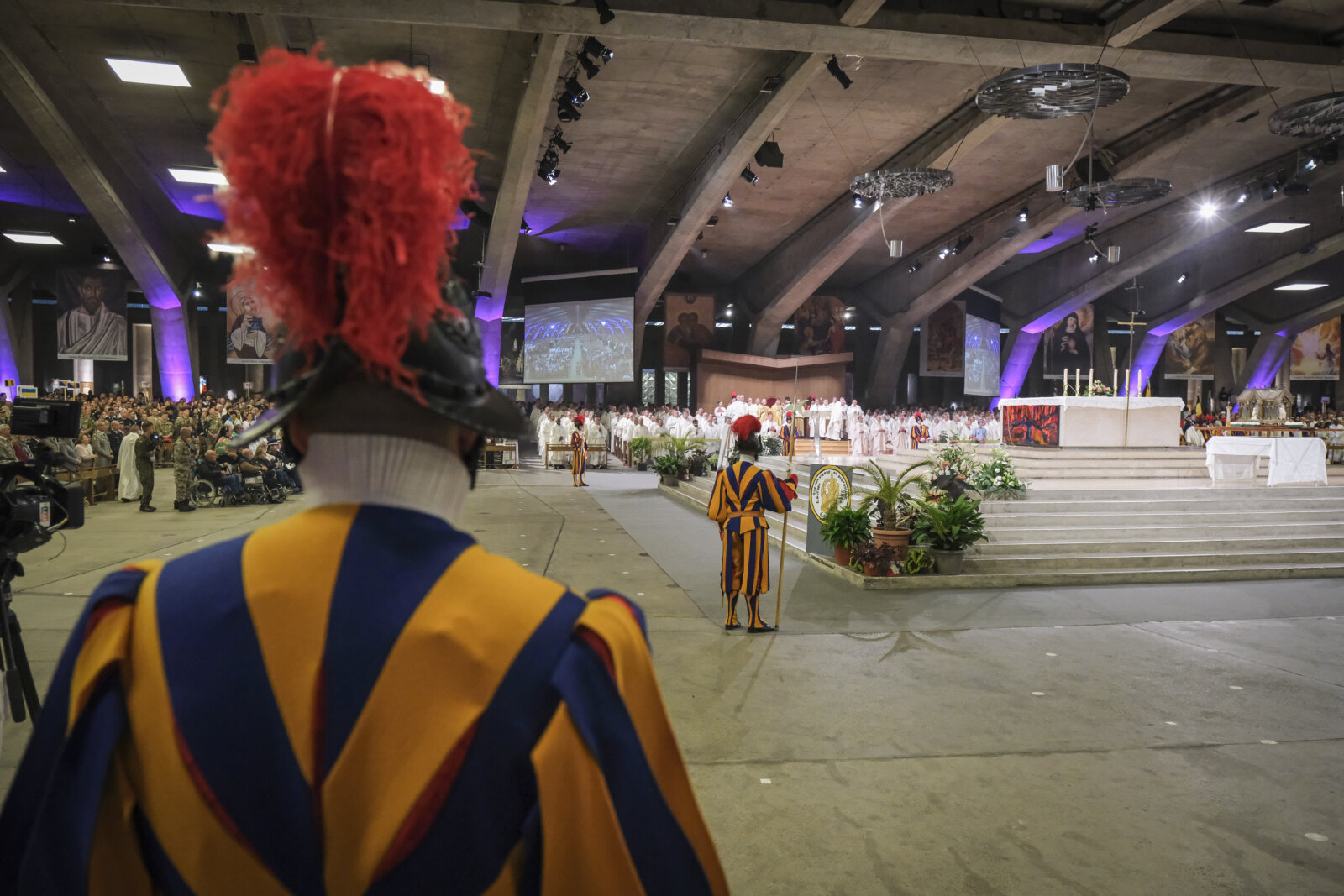 France, Lourdes, 2024-05-26. The 64th Lourdes military pilgrimage attracted over 15,000 pilgrims from 37 different count