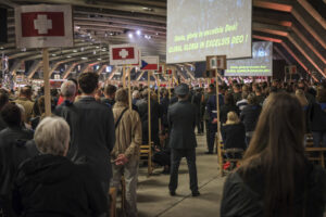 France, Lourdes, 2024-05-26. The 64th Lourdes military pilgrimage attracted over 15,000 pilgrims from 37 different count