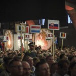 France, Lourdes, 2024-05-26. The 64th Lourdes military pilgrimage attracted over 15,000 pilgrims from 37 different count