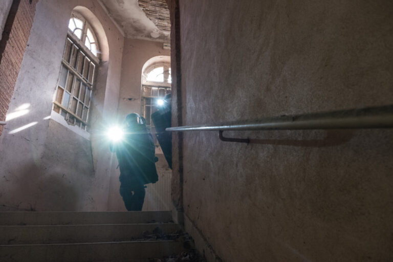 France, Toulouse, 2019-03-18. RAID (elite police unit, special forces) trains at its headquarters in Toulouse. They trai