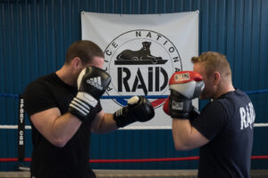 France, Toulouse, 2019-03-18. RAID (elite police unit, special forces) trains at its headquarters in Toulouse. They trai