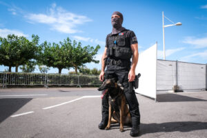 France, Biarritz, 2019-08-25. Raid special police forces in Biarritz for G7 international summit. Photograph by Fred MAR