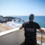France, Biarritz, 2019-08-25. Raid special police forces in Biarritz for G7 international summit. Photograph by Fred MAR